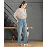 麻タッチＶネックニットカーディガン | rps | 詳細画像10 