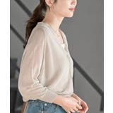 麻タッチＶネックニットカーディガン | rps | 詳細画像17 