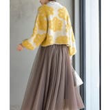 フェザー花柄ショート丈ニットプルオーバー | rps | 詳細画像4