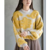 フェザー花柄ショート丈ニットプルオーバー | rps | 詳細画像6
