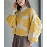 フェザー花柄ショート丈ニットプルオーバー | rps | 詳細画像7