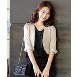 パウダーベージュ(C) | レースボレロジャケット | RUIRUE BOUTIQUE