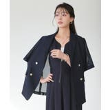 半袖/ダークネイビー(2NE) | 選べる袖丈パナマシアーテーラードジャケット | RUIRUE BOUTIQUE
