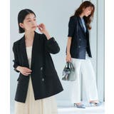 選べる袖丈 リネンライクテーラードジャケット | RUIRUE BOUTIQUE | 詳細画像1