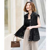 【洗える】パールボタン・レースペプラムジレ | RUIRUE BOUTIQUE | 詳細画像16