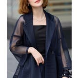 シアーメッシュ ダンボールテーラードジャケット | RUIRUE BOUTIQUE | 詳細画像18