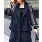 シアーメッシュ ダンボールテーラードジャケット | RUIRUE BOUTIQUE | 詳細画像23