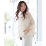 シアーメッシュ ダンボールテーラードジャケット | RUIRUE BOUTIQUE | 詳細画像3