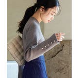選べるデザイン 静電気防止ボタンスリーブリブニット | RUIRUE BOUTIQUE | 詳細画像22