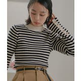 選べるデザイン 静電気防止ボタンスリーブリブニット | RUIRUE BOUTIQUE | 詳細画像6
