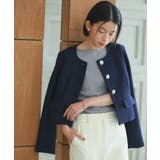 選べるデザインボタンハーフスリーブリブニット | RUIRUE BOUTIQUE | 詳細画像14