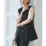 選べるデザインボタンハーフスリーブリブニット | RUIRUE BOUTIQUE | 詳細画像16