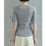 選べるデザインボタンハーフスリーブリブニット | RUIRUE BOUTIQUE | 詳細画像20