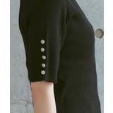 選べるデザインボタンハーフスリーブリブニット | RUIRUE BOUTIQUE | 詳細画像24