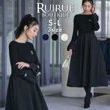 リブニット&膨れジャガードワンピース | RUIRUE BOUTIQUE | 詳細画像1
