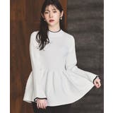 スポンディッシュボリュームぺプラムニット | RUIRUE BOUTIQUE | 詳細画像12