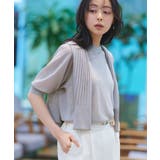 グレー(PGY) | バックパールシアーパフニット | RUIRUE BOUTIQUE