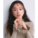 袖口ニットフリル&パールRIBニット | RUIRUE BOUTIQUE | 詳細画像3
