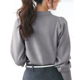衿つきパフニットカーデ | RUIRUE BOUTIQUE | 詳細画像3 