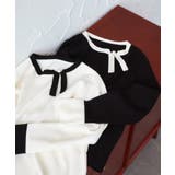 衿リボンバイカラーニット | RUIRUE BOUTIQUE | 詳細画像2