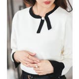 衿リボンバイカラーニット | RUIRUE BOUTIQUE | 詳細画像7