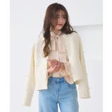 ホワイト(WH) | パールニットカーデ | RUIRUE BOUTIQUE