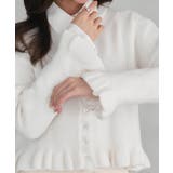 フリルクルーネックカーデ | RUIRUE BOUTIQUE | 詳細画像9 