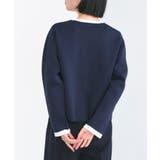 スポンディッシュバイカラーボックスカーディガン | RUIRUE BOUTIQUE | 詳細画像6 
