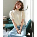 ライトベージュ(BE) | クロシェ風パフニット | RUIRUE BOUTIQUE