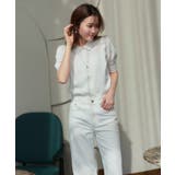 衿つきパフスリーブニットカーデ | RUIRUE BOUTIQUE | 詳細画像10
