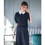 衿つきパフスリーブニットカーデ | RUIRUE BOUTIQUE | 詳細画像6
