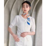 ホワイト(WH) | 2WAYラメRIBパフカーデ | RUIRUE BOUTIQUE