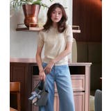 パールボタンヘンリーポロニット | RUIRUE BOUTIQUE | 詳細画像13