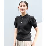 パールボタンヘンリーポロニット | RUIRUE BOUTIQUE | 詳細画像16