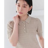 パールボタンヘンリーポロニット | RUIRUE BOUTIQUE | 詳細画像21