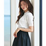 パールボタンヘンリーポロニット | RUIRUE BOUTIQUE | 詳細画像3
