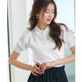 パールボタンヘンリーポロニット | RUIRUE BOUTIQUE | 詳細画像8