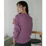 ウールモヘアブレンドフリルプルオーバー | RUIRUE BOUTIQUE | 詳細画像4