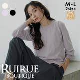 フラワーパール&刺繍デザインパフニット | RUIRUE BOUTIQUE | 詳細画像1