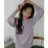 ラベンダー(PPU) | フラワーパール&刺繍デザインパフニット | RUIRUE BOUTIQUE