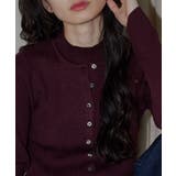 ボタンデザインカーデレイヤードニット | RUIRUE BOUTIQUE | 詳細画像10