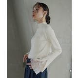 レーススリットスリーブリブニット | RUIRUE BOUTIQUE | 詳細画像14