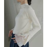 レーススリットスリーブリブニット | RUIRUE BOUTIQUE | 詳細画像27