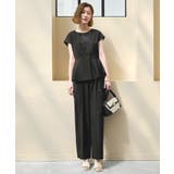 ブラック(BL) | 【洗える】フレンチシック パンツセットアップ | RUIRUE BOUTIQUE