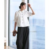 【洗える/2set】タックギャザーシャツ/綺麗シルエット・ワイドパンツ | RUIRUE BOUTIQUE | 詳細画像9