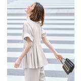 【洗える/2set】ドルマンペプラムシャツ/綺麗シルエット・テーパードパンツ | RUIRUE BOUTIQUE | 詳細画像17 
