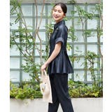 【洗える/2set】ドルマンペプラムシャツ/綺麗シルエット・テーパードパンツ | RUIRUE BOUTIQUE | 詳細画像2 