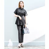 【洗える/2set】ドルマンペプラムシャツ/綺麗シルエット・テーパードパンツ | RUIRUE BOUTIQUE | 詳細画像28 