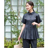 【洗える/2set】ドルマンペプラムシャツ/綺麗シルエット・テーパードパンツ | RUIRUE BOUTIQUE | 詳細画像5 