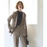 バッククロスケープダブルブレストジャケット＆ストレートパンツスーツ | RUIRUE BOUTIQUE | 詳細画像10 